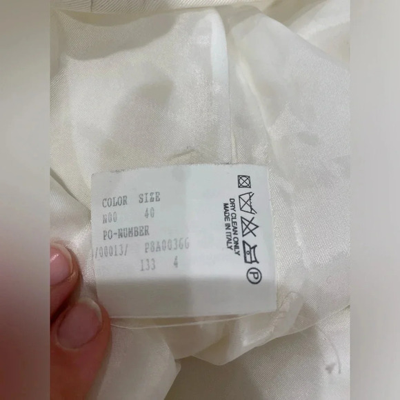 V-Neck Knee-Length Dress White Size US 4 / IT 40 - Picture 6 of 6